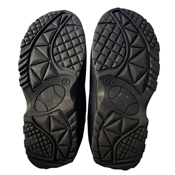 Kids Insulated Lined Winter Snow Boots Size 2 Blue Waterproof Cold Weather Shoes - Picture 7 of 7